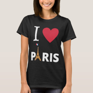 Idee Cadeau Voyage: I Love Paris, Psg, Frankrijk T-shirt