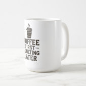 Idee Eerst Koffie, Later Volwassen Koffiemok (Voorkant rechts)