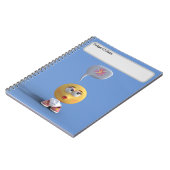 "Idee Emoji" (blauw) Notitieboek (Linkerzijde)