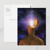 Idee in gedachten briefkaart (Voorkant / Achterkant)