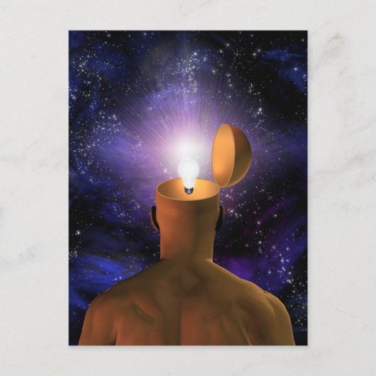 Idee in gedachten briefkaart (Voorkant)