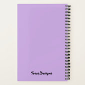 Idee Licht Paarse Schetsboek Notitieboek (Achterkant)