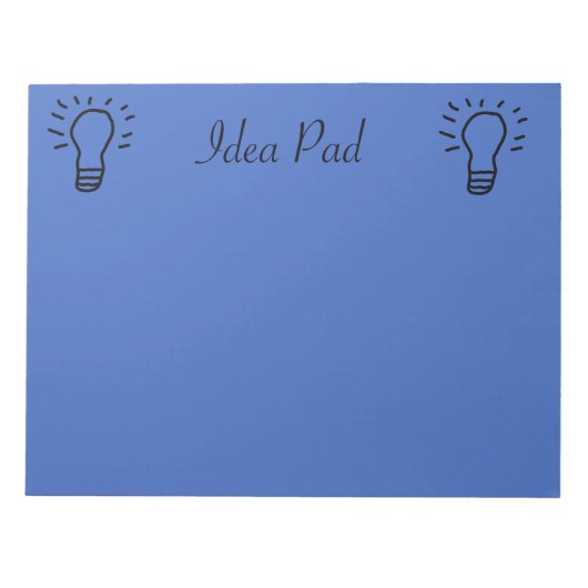 Idee Pad Blauw Notitieblok (Voorkant)
