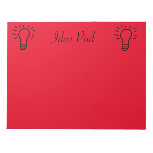 Idee Pad Rood Notitieblok (Voorkant)