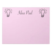 Idee Pad Roze Notitieblok (Voorkant)