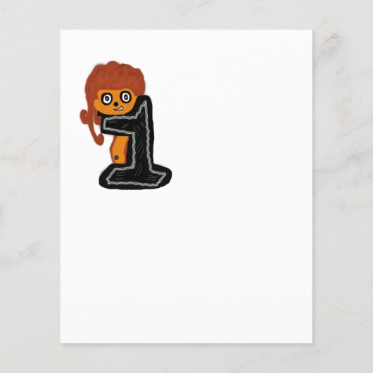 idee Tekening N1 tekens digitale T-shirt (Achterkant)