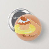 idee van delen / liefdadigheid 1 ronde button 5,7 cm (Voorkant /achterkant)