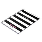 "ideeën en dingen" Zwart-witte strepen, naam Notitieboek (Linkerzijde)