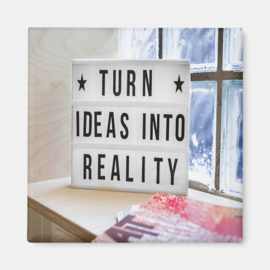 Ideeën in realiteit Motivatie Magneet (Voorkant)