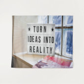 Ideeën in realiteit Motivatie Wandkleed (Voorkant (horizontaal))