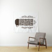 Ideeën komen na koffie, Trendy Typografie Letters Wandkleed (In Situ (horizontaal))