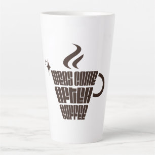 Ideeën komen na koffie – Trendy Verticaal  Latte Mok