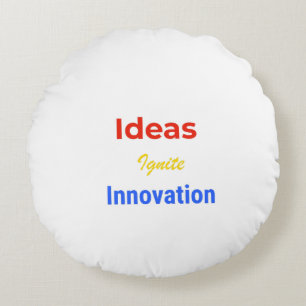 Ideeën Ontketenen Innovatie – Dappere Motivatie Ty Rond Kussen
