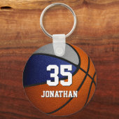 ideeën over " blauwe grijs basketbalteam " sleutelhanger (Voorkant)