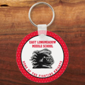 Ideeën van aangepaste middelbare school PTO-begraf Sleutelhanger (Voorkant)