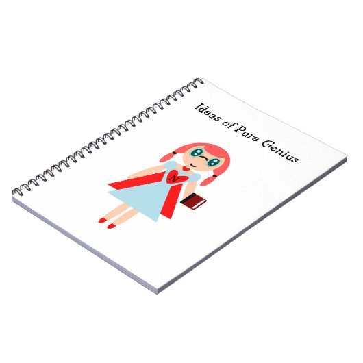 Ideeën van een zuiver Genius supernerd notitieboek (Linkerzijde)
