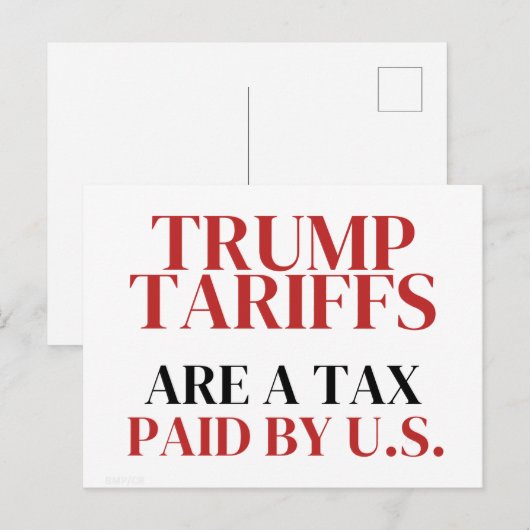 Ideeën van Trump-tarieven zijn belastingen die doo Briefkaart (Voorkant / Achterkant)