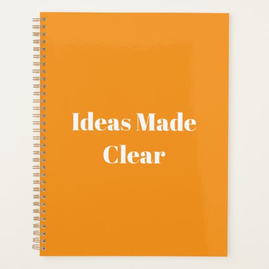 Ideeën Verduidelijkt Planner (Voorkant)