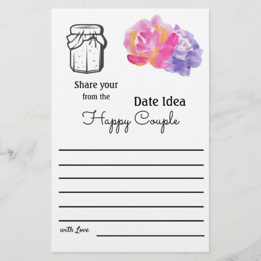 Ideeën voor datumvluchten - Violette bloemen Flyer (Voorkant)