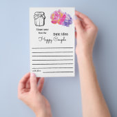 Ideeën voor datumvluchten - Violette bloemen Flyer (Hand)