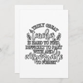 Ideeën voor de onderwijsdag bedankkaart (Voorkant / Achterkant)