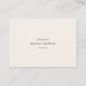 Ideeën voor een charcuterieplank bruidsdouche date informatiekaartje (Achterkant)