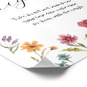 Ideeën voor een datumavond met wilde bloemen Bruid Poster (Hoek)