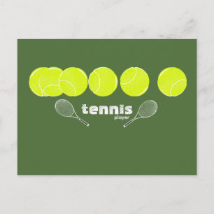 ideeën voor een tennisspeler briefkaart