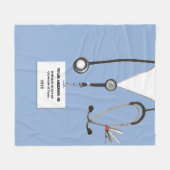 Ideeën voor persoonlijke artsencadeautjes fleece deken (Voorkant (Horizontaal))