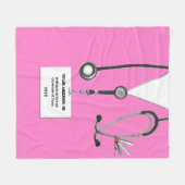 Ideeën voor persoonlijke artsencadeautjes fleece deken (Voorkant (Horizontaal))