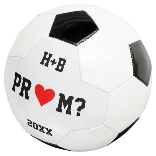 Ideeën voor Prom-aanzoek Cute Voetbal Promposal (Drie kwart)
