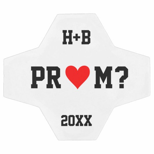 Ideeën voor Prom-aanzoek Cute Voetbal Promposal (Enkel)