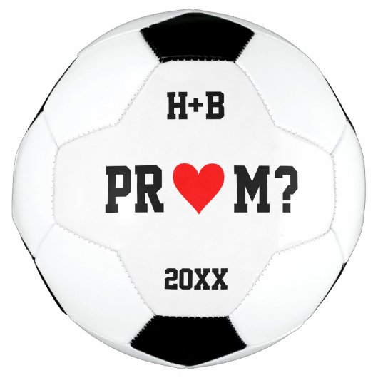 Ideeën voor Prom-aanzoek Cute Voetbal Promposal (Voorkant)