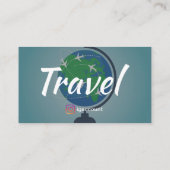 Ideeën voor reisbureaus visitekaartje (Achterkant)