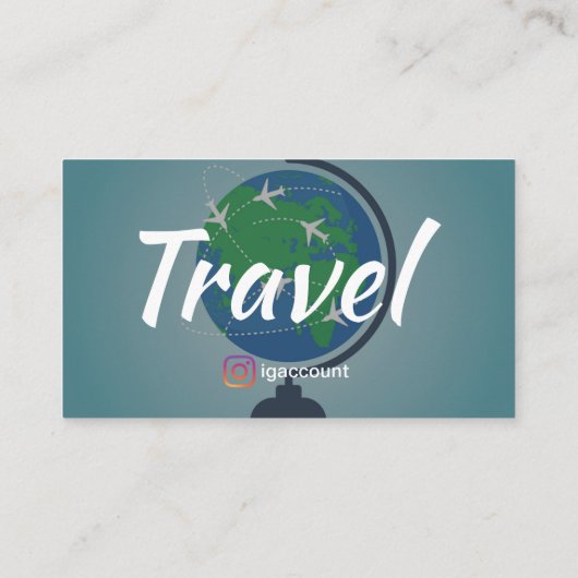 Ideeën voor reisbureaus visitekaartje (Achterkant)