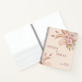 Ideeën voor terracotta pampasgras met eigen naam notitieboek (Binnen)