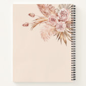 Ideeën voor terracotta pampasgras met eigen naam notitieboek (Achterkant)