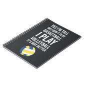 Ideeën voor volleybal team geschenken voor haar sp notitieboek (Linkerzijde)