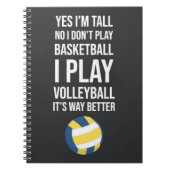 Ideeën voor volleybal team geschenken voor haar sp notitieboek (Voorkant)