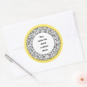 Ideeën voor vrijwilligers ronde sticker (Envelop)