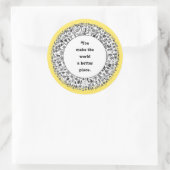 Ideeën voor vrijwilligers ronde sticker (Tas)