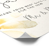 Ideeën voor wildflower date night. Bruids spel dat Poster (Hoek)