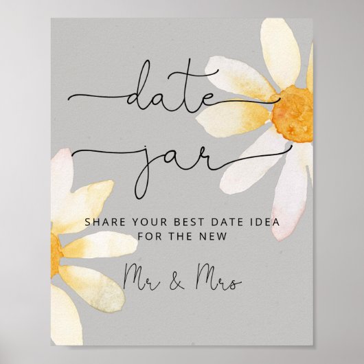 Ideeën voor wildflower date night. Bruids-spel in  Poster (Voorkant)