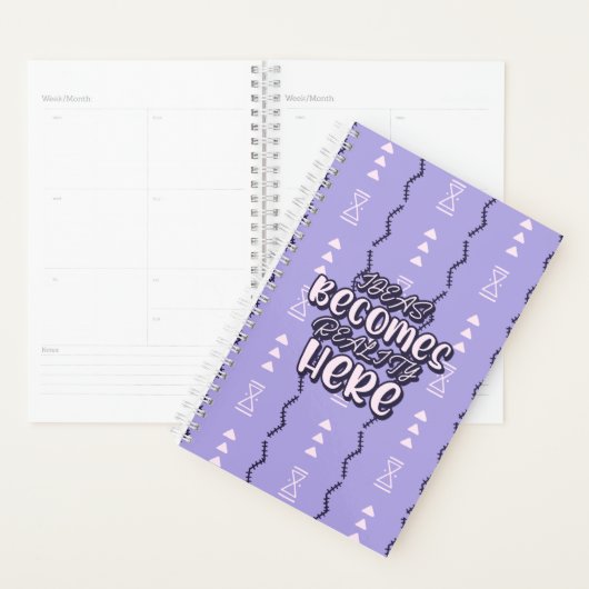 Ideeën worden hier realiteit - Inspirerend Planner (Display)