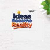 Ideeën worden realiteit visitekaartje (Bureau)