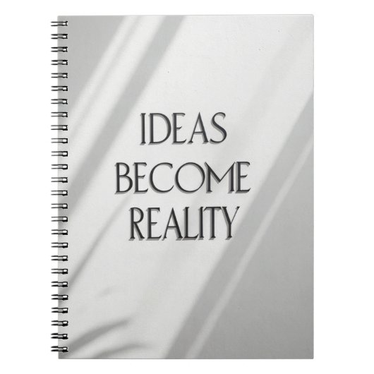 Ideeën Wordt Reality Journal – Eenvoudige Inspirat Notitieboek (Voorkant)