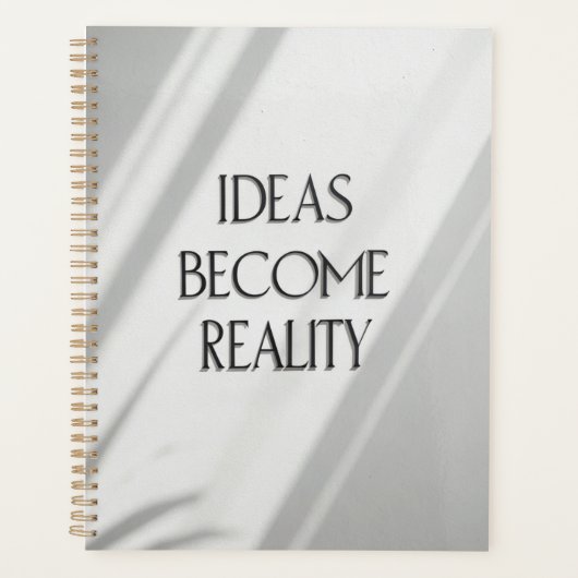 Ideeën Wordt Reality Journal – Eenvoudige Inspirat Planner (Voorkant)