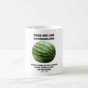 Ideeën zijn als watermeloenen (stof tot nadenken) koffiemok