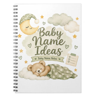 Ideeënboek voor babynamen notitieboek