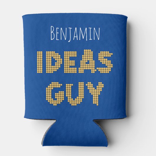 Ideëenlampje geek grappige gezegde blikjeskoeler (Achterkant)